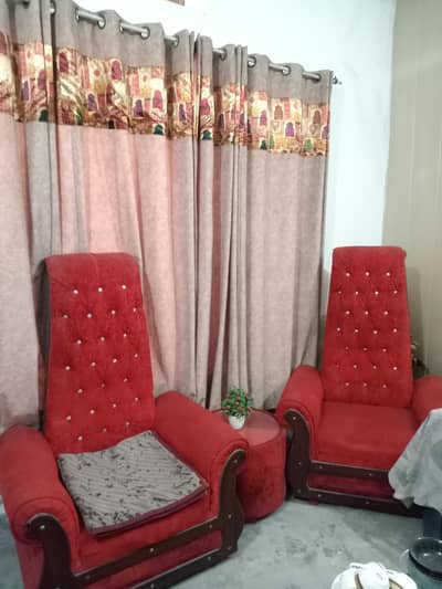 Sofa Chairs Red Colour