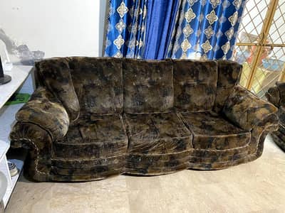 Velvet Sofa Set
