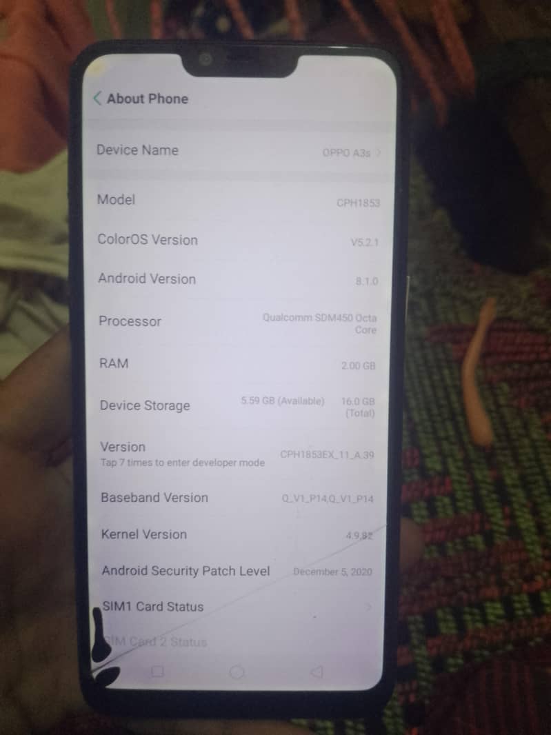 OPPO A3s 1