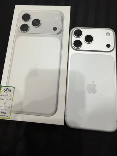 iPhone 17 Pro Max 256GB Silver PTA Approved 100% Battery Health