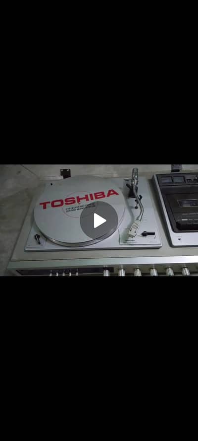 Toshiba turntable audio vintage record player