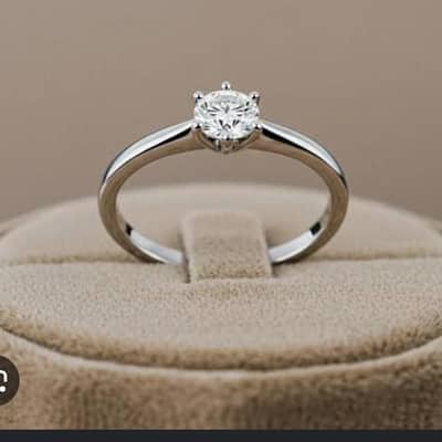 Ring/silver/diamond/ertified/certificate