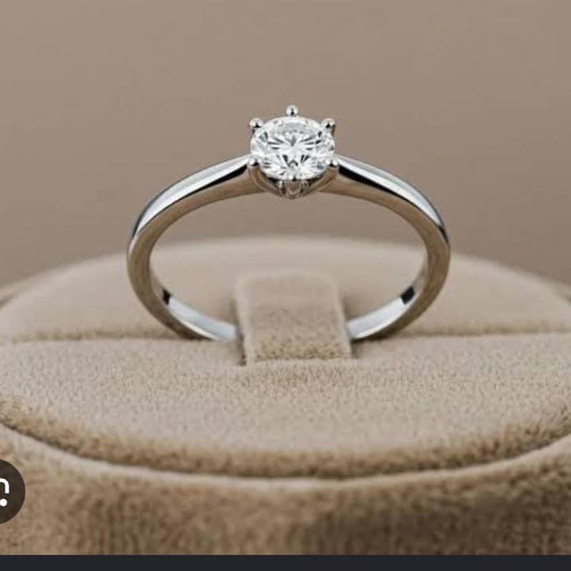 Ring/silver/diamond/ertified/certificate 0