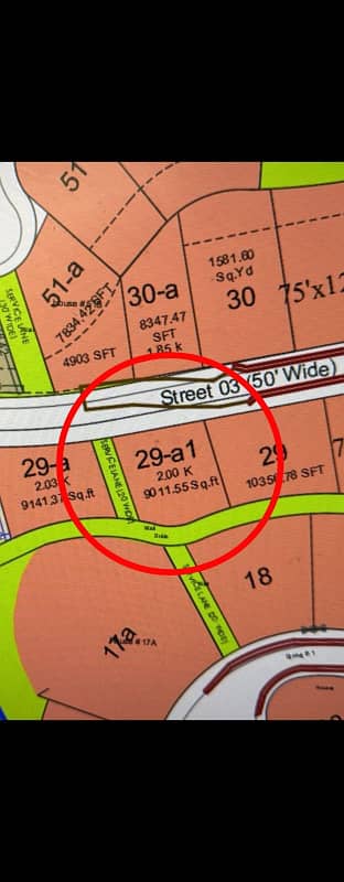29a-1 Bahria Hills 2 Kanal. Open Transfer Plot