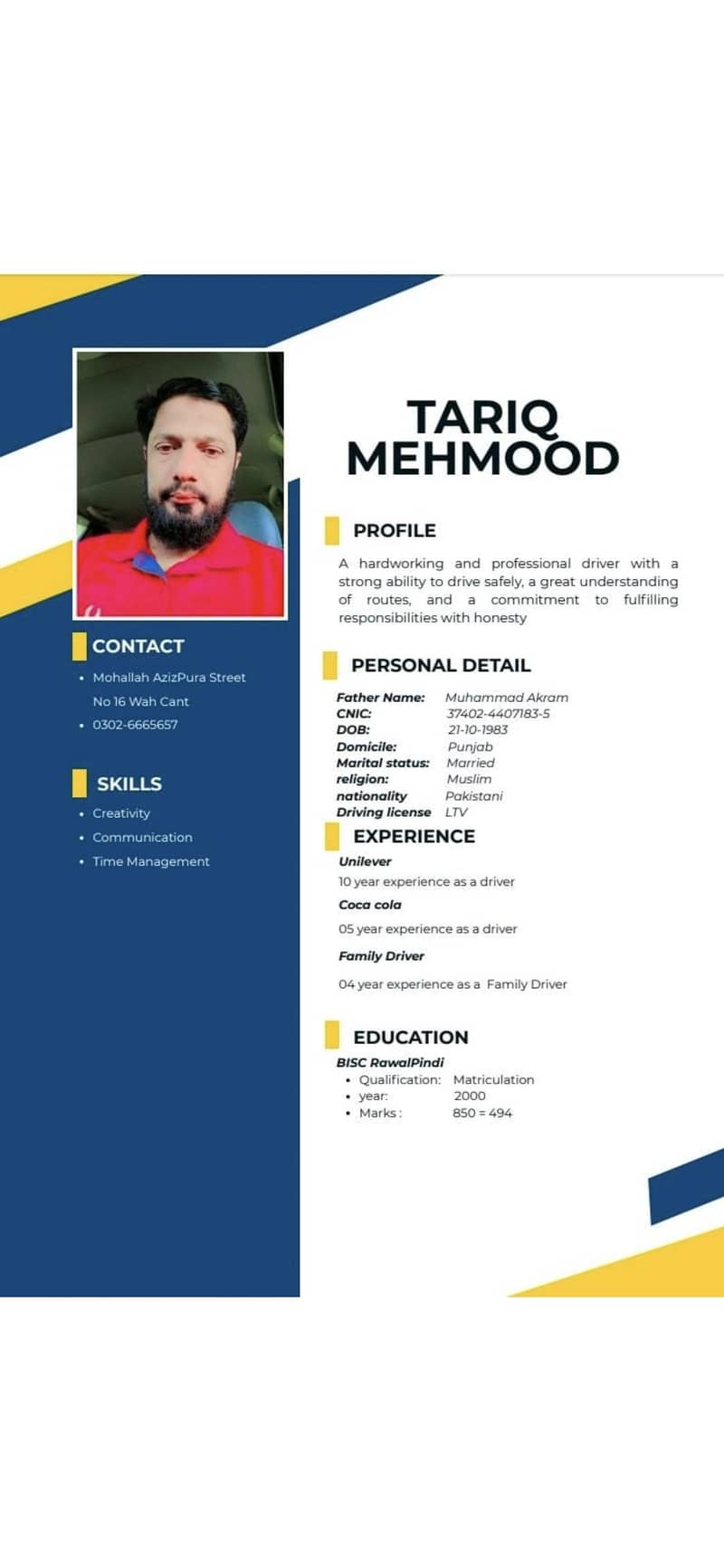 need driver job 0