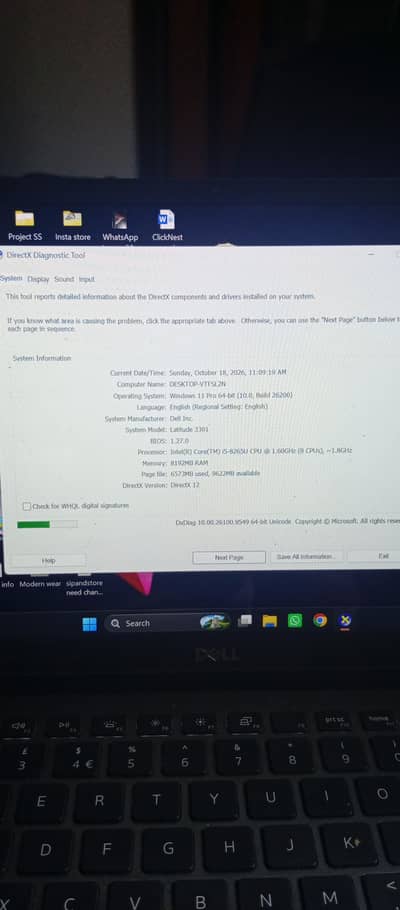 Dell latitude 3301 i5 8th generation 8gb Ram (without ssd)