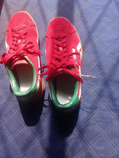 Reebok Club C grounds UK sneakers in flash red shoes