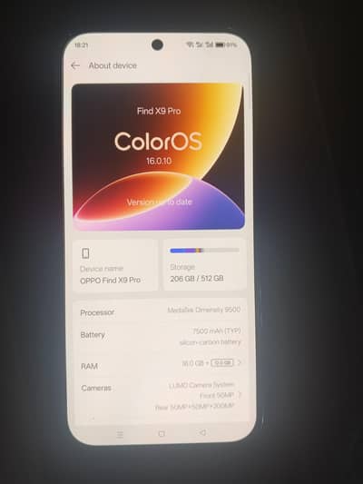 OPPO Find X9 Pro 16GB/512GB | White | PTA Approved