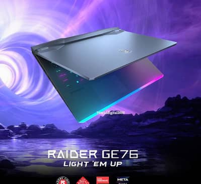 MSI Raider GE76 Core i9 12th Gen RTX 3070ti 32gb
