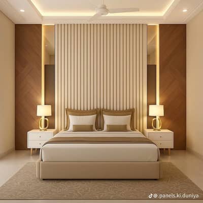 Pvc Wall Panels - bed wall - media wall - wallpapers - WPC wall panels