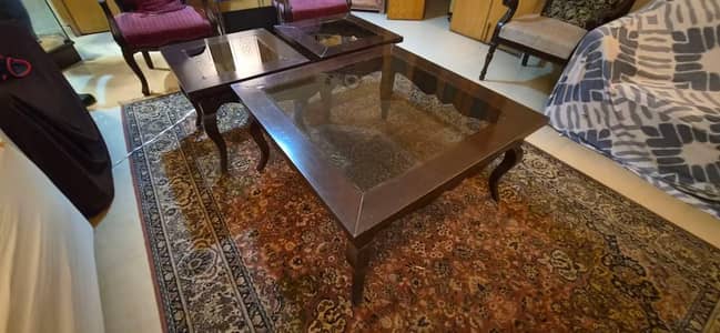 Elegant center table sets, lamps, trolleys for sale!