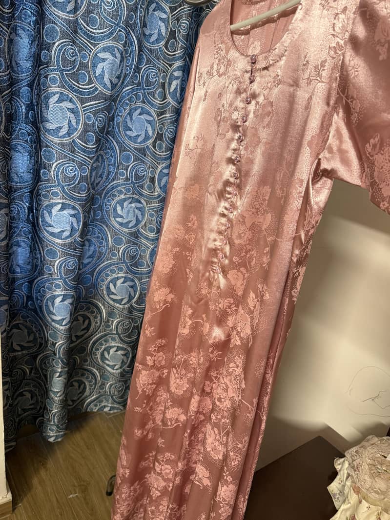 Satin silk maxi 0