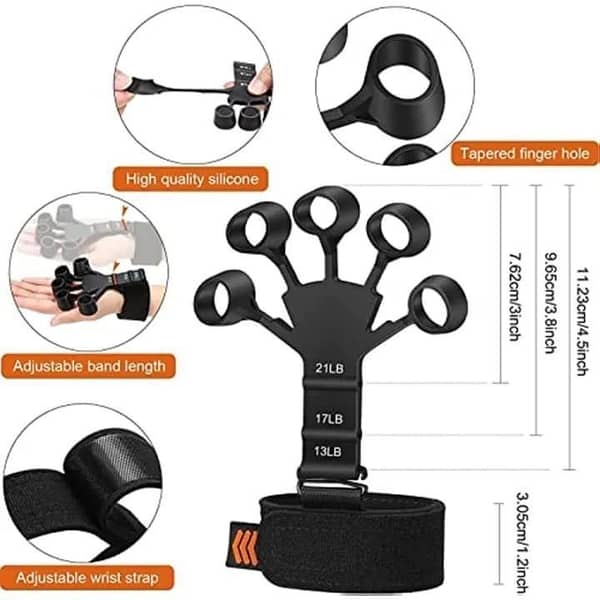 T  Finger Gripper Finger Exerciser Guitar Finger Exerciser Resistant Levels Recovery Physical Tools Hand Strengthener For Patient