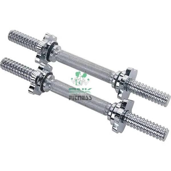 T   Pair Of Dumbell Rods Dumbbell Rod - Silver