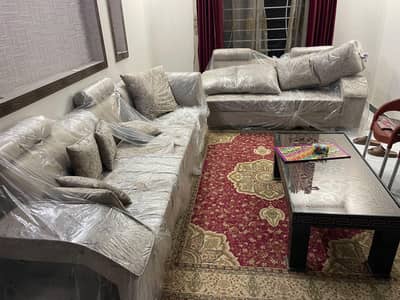 7 seater sofa set with center table for sale