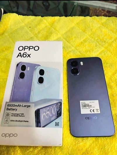OPPO A6X 4+8gb ram 128Gb room 5month wranty