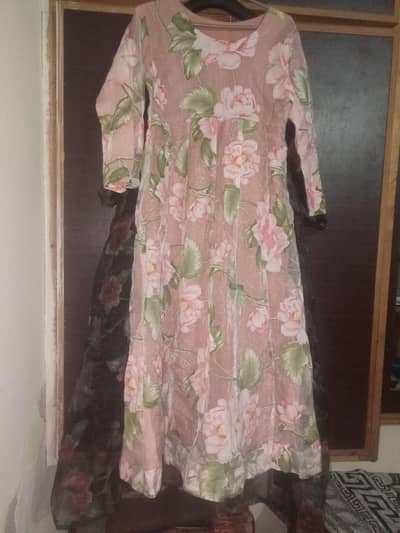 Pink Floral Maxi Dress for Women | Elegant Long Casual Dress