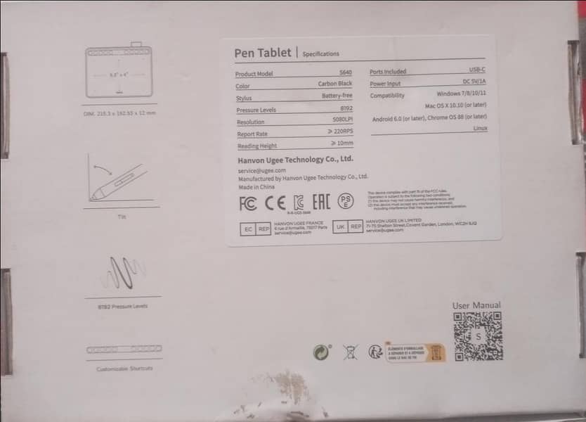 UGEE S640 PEN TABLET 1