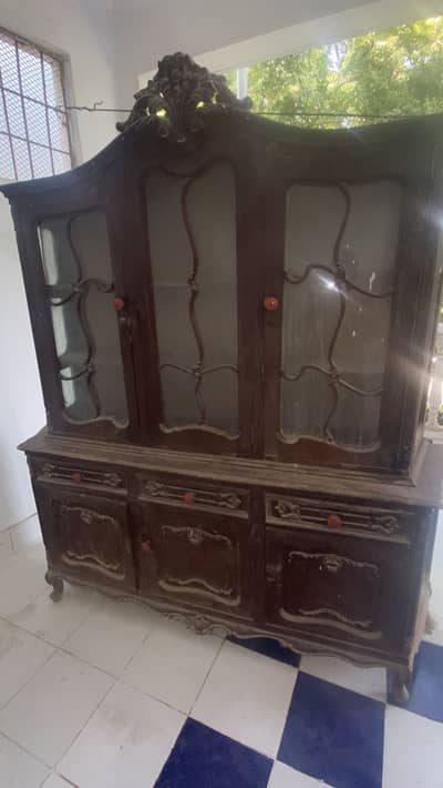 Wooden storage Showcase