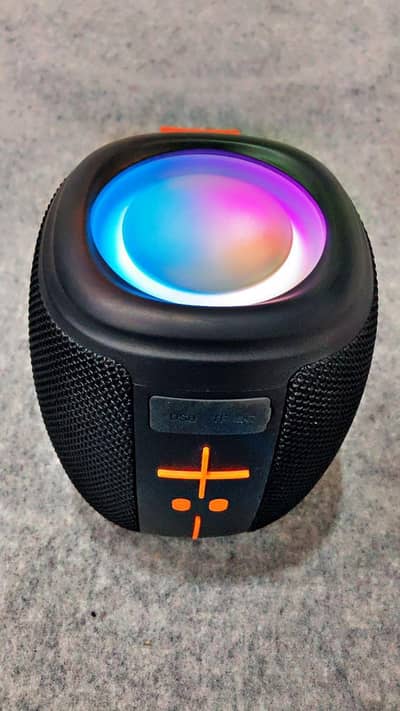 Waterproof Bluetooth Speaker with RGB LED Lights & Powerful Bass