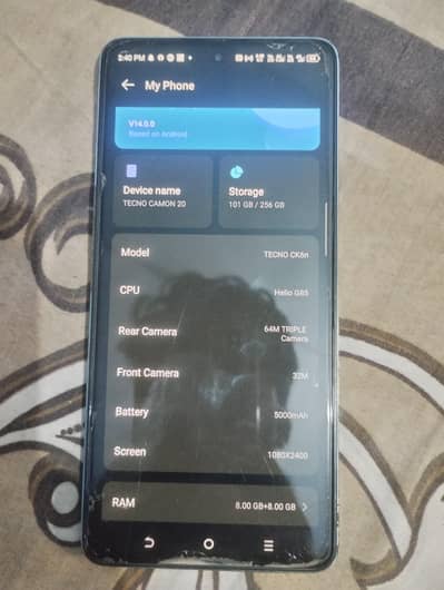 Tecno CAMON 20 16gb/256gb