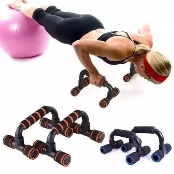 T  1 Pair Fitness Push Up Pushup Stands Bars Sport Gym Exercise Training Chest Bar Sponge Hand Grip Trainer for Body Building