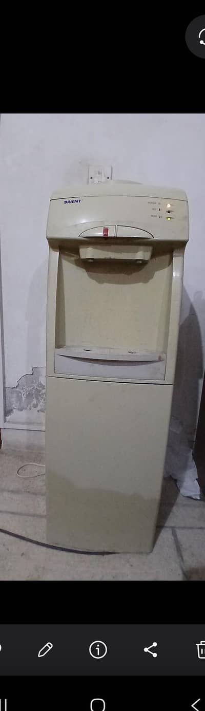 Orient water dispenser with refrigerator for sale