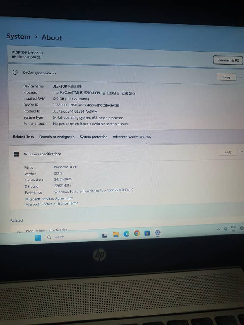 HP core i5 2