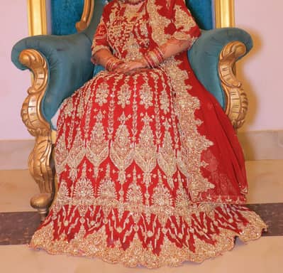 Hand made embroidery bridal lehnga