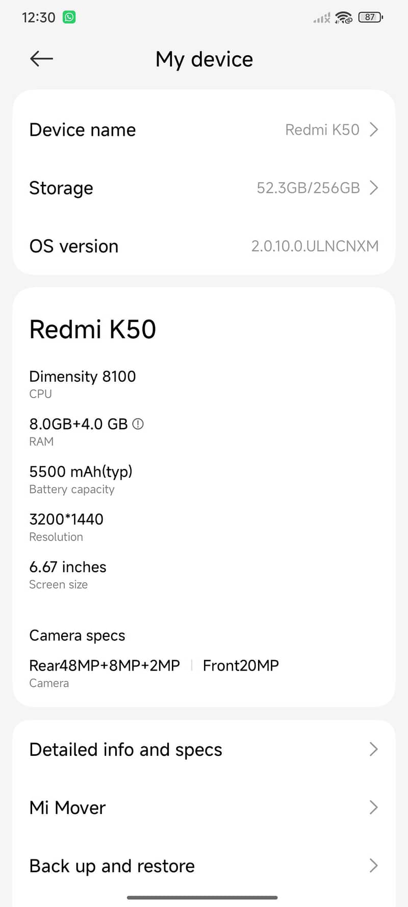 redmi k50 6