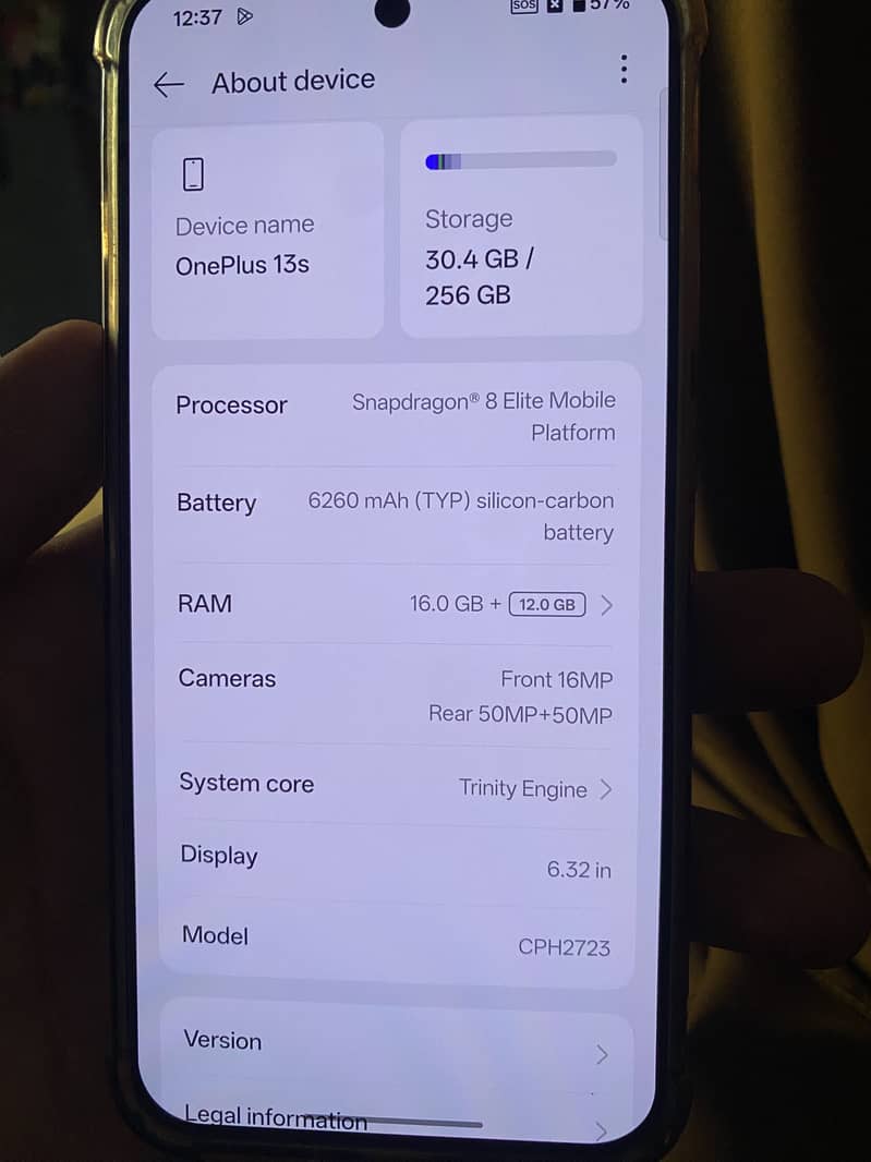 One Plus 13s  SIM NON ACTIVE 10