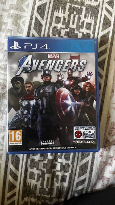 Marvel Avengers ps4 ps5 game cd disk