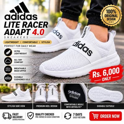 Adidas Lite Racer Adapt 4.0 — White