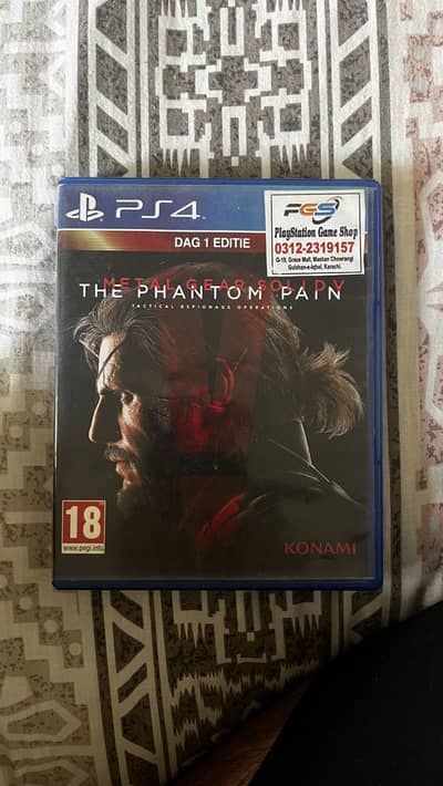 Metal gear solid V The phantom pain ps4 ps5 game cd disk