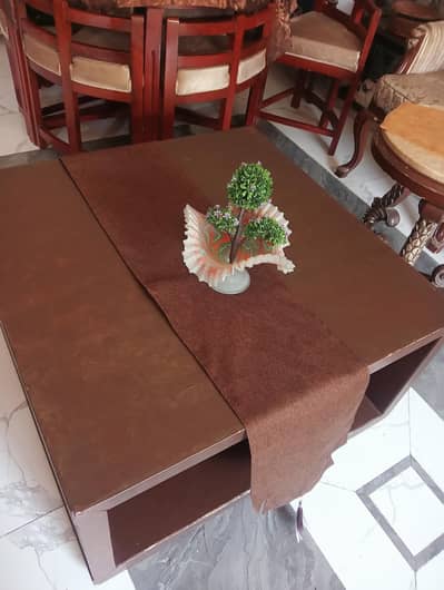 lounge center wood table