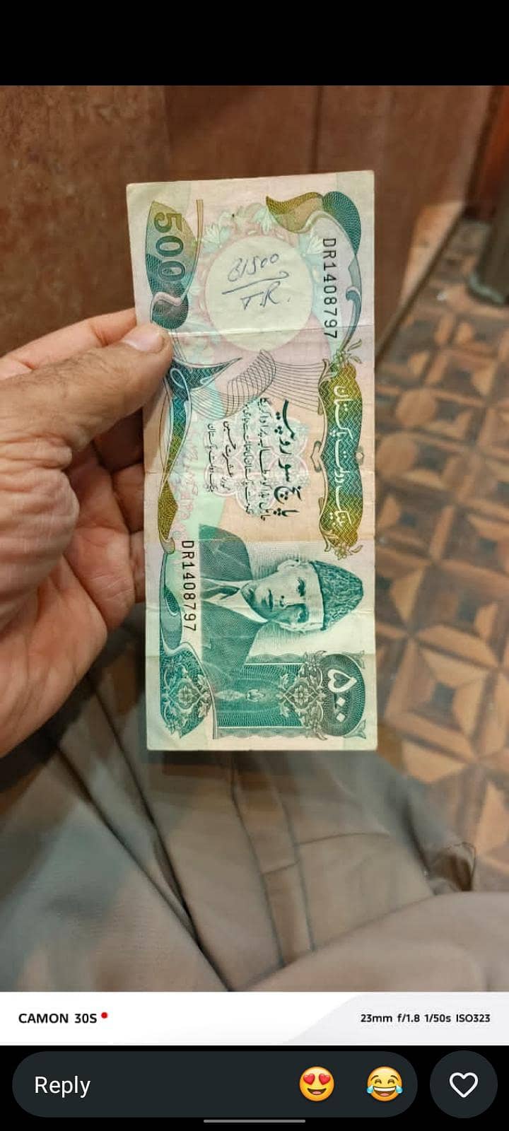ANTIQUE PAKISTANI RUPEES NOTES (Each 1K) 1