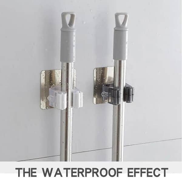 T  Wall Mounted Broom Hook Holder ( Pack Of 3 )