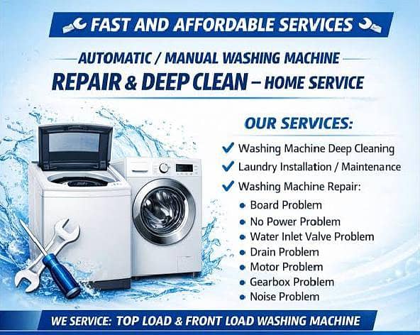 fully automatic washing machine repairing 1