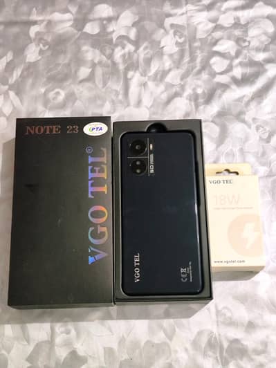 VGO TEL Note 23 Helio G99 8gb 256gb Full Box PTA OK Lush Condition