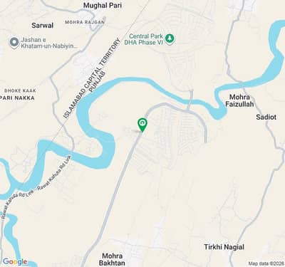 Park Facing front Back open Open view from Marine drive avenue 4 marla commercial plot for sale