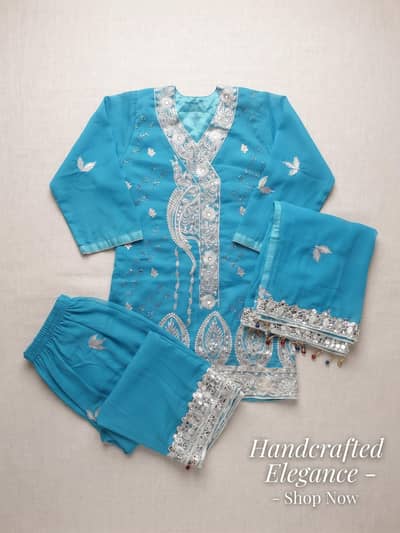 1 Time Used Shalwar Kameez 3 Pieces Suit