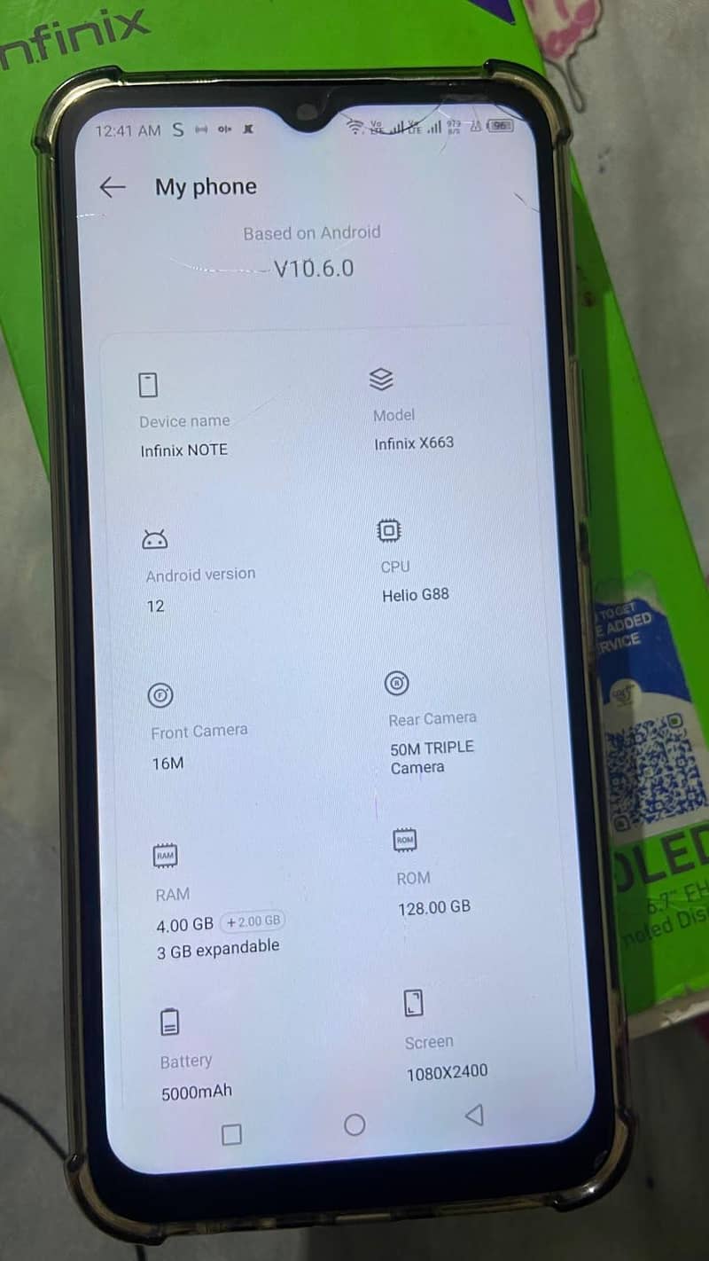 (INFINIX NOTE  11) 8