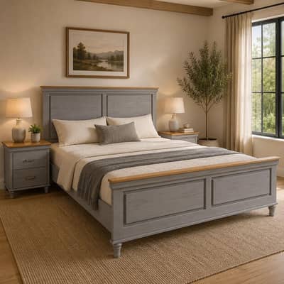 Bed set Patrick N Oakwood by Habitt