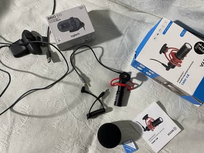Boya BY-MM1 mic Brio 100 full hd Webcam Stands Ring Light