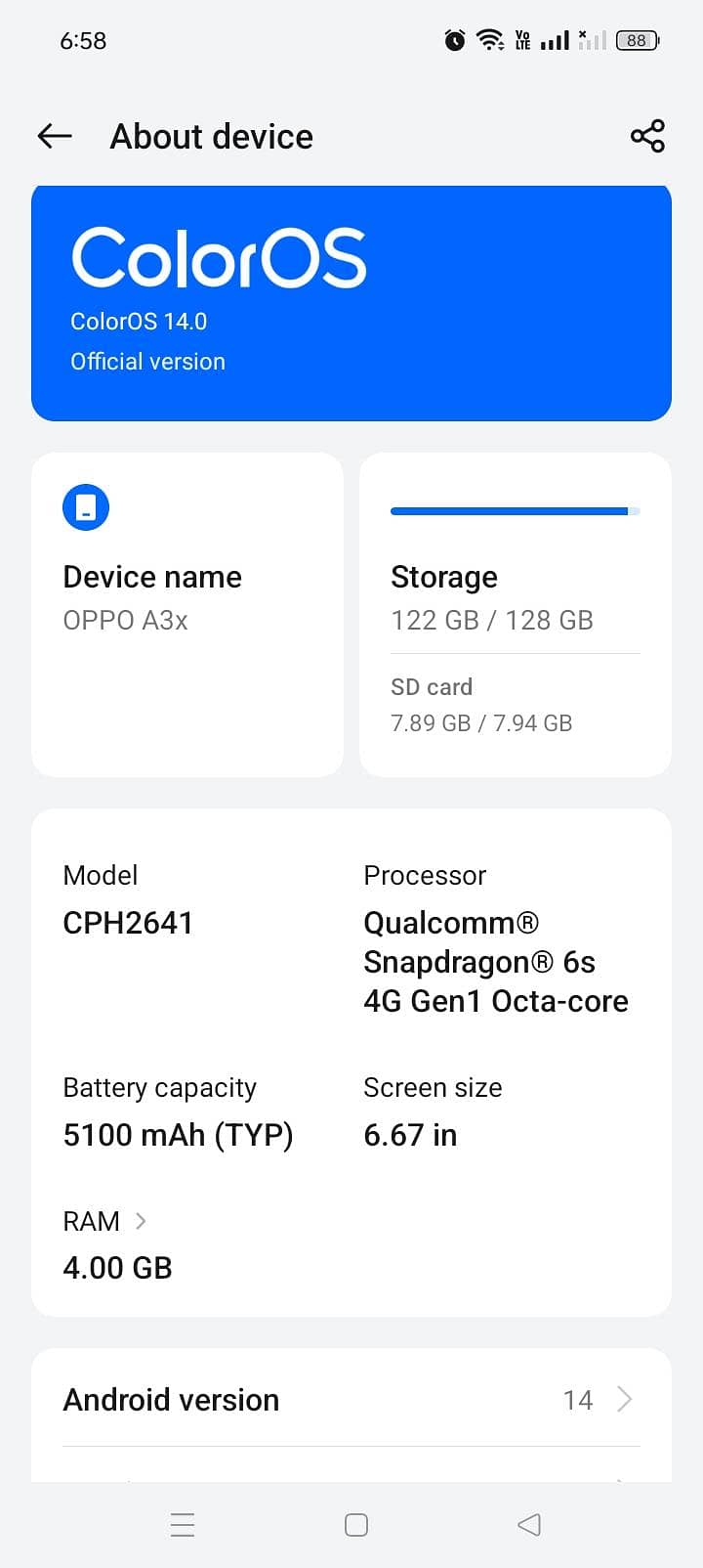 OPPO A3x 1