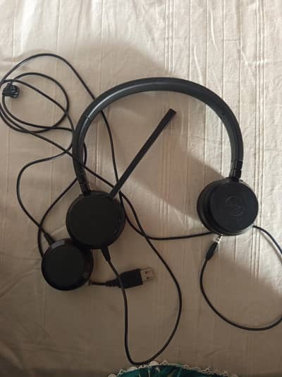 • Original Jabra Wired Headset with Adjustable Microphone (Used)