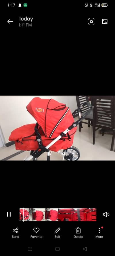 imported 2 in 1 stroller plus pram is available for sell.