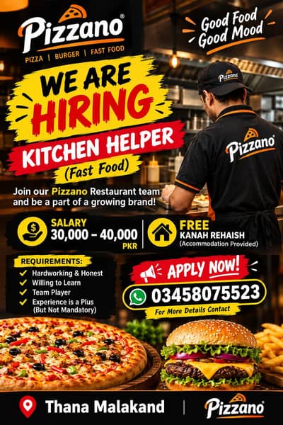 Fast food kitchen helper