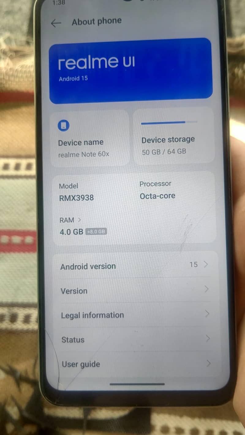 Realme Note 60x 0
