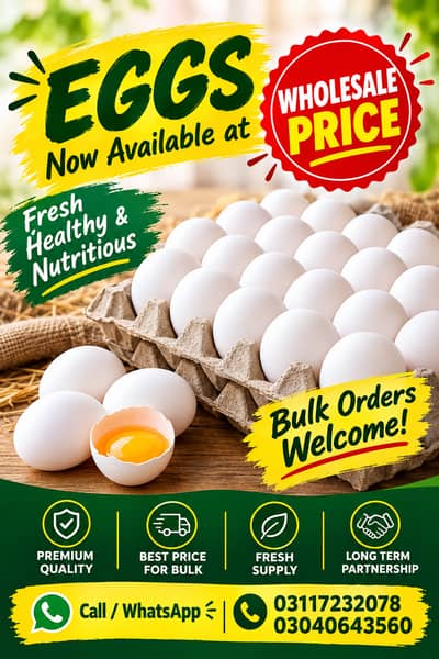 Fresh Eggs Available